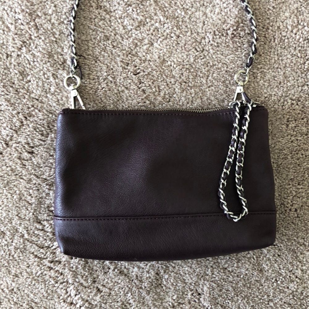 Burgundy Vegan Leather Crossbody